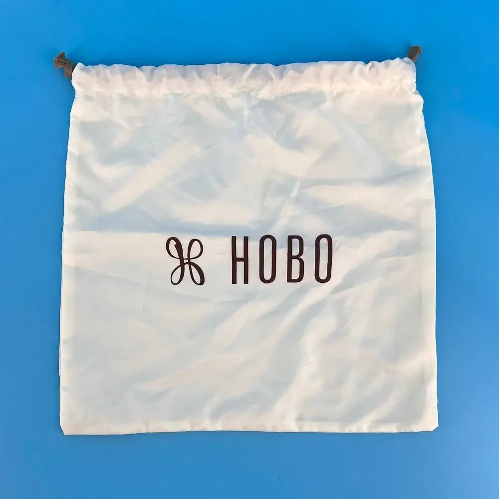 Hobo Drawstring Dustcover White 12” x 12”
